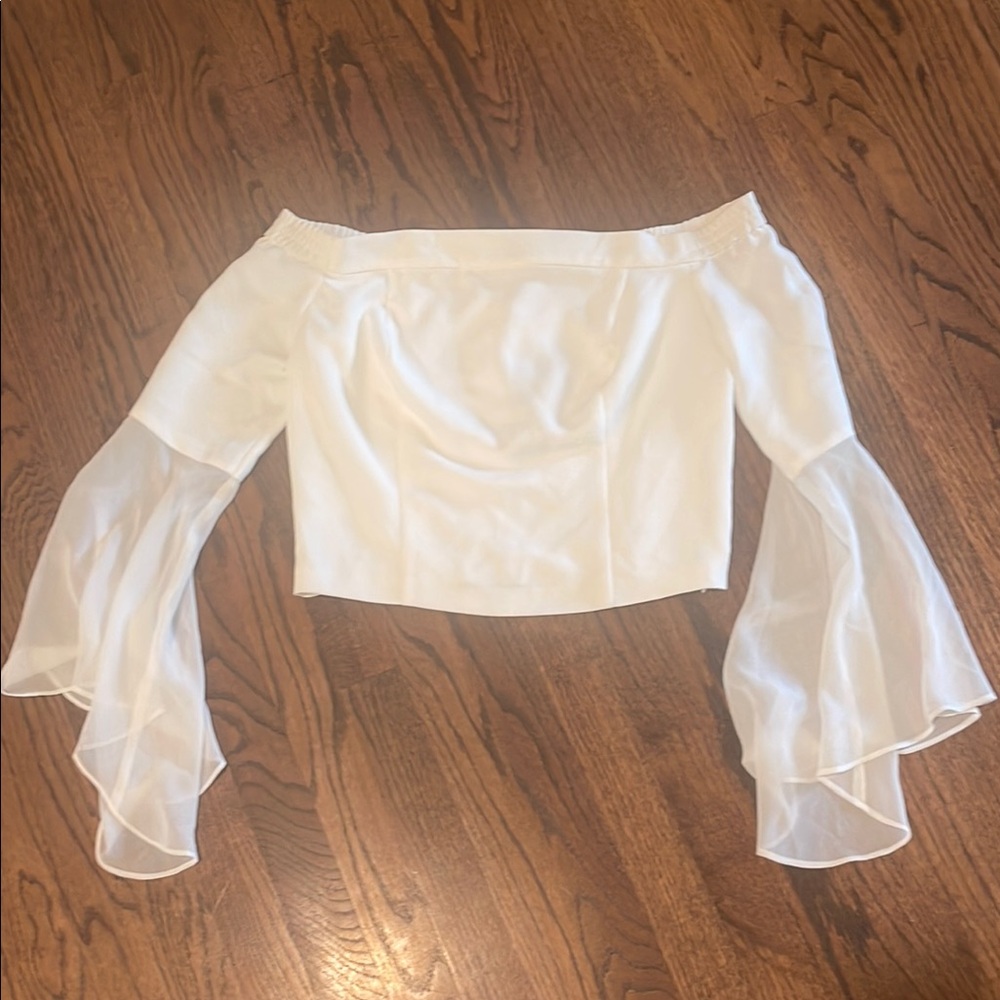 Elegant Off-Shoulder White Blouse